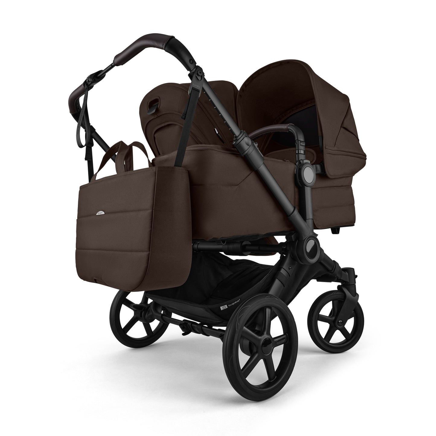 Bugaboo Donkey 6 Double Ultimate Newborn Bundle Cocoa Brown