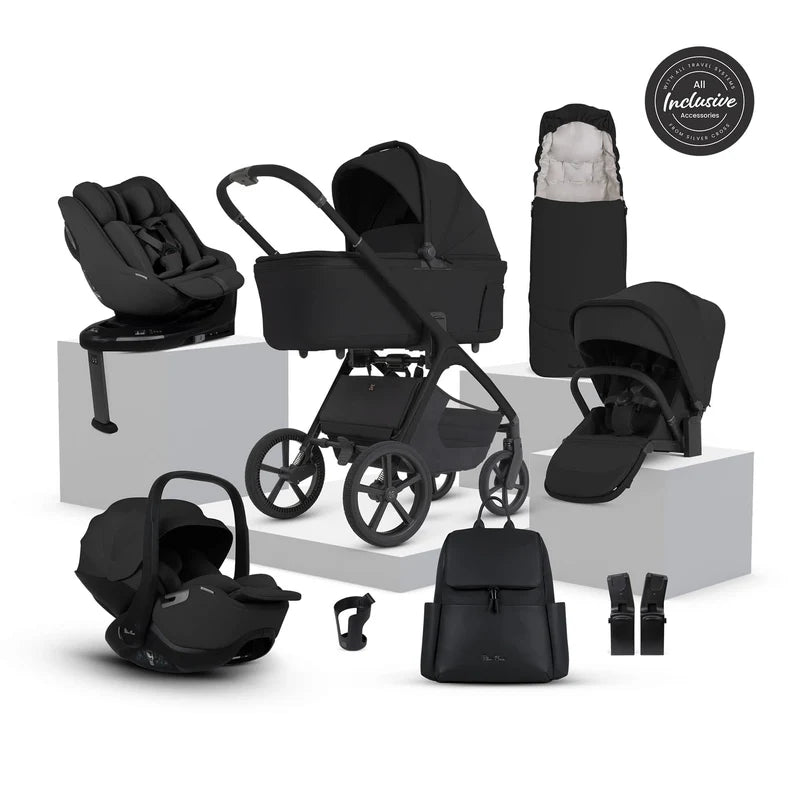 Silver Cross Cove 2 Onyx Travel System Ultimate 360 Family Car Seat Bundle (11 piece) Pre order
