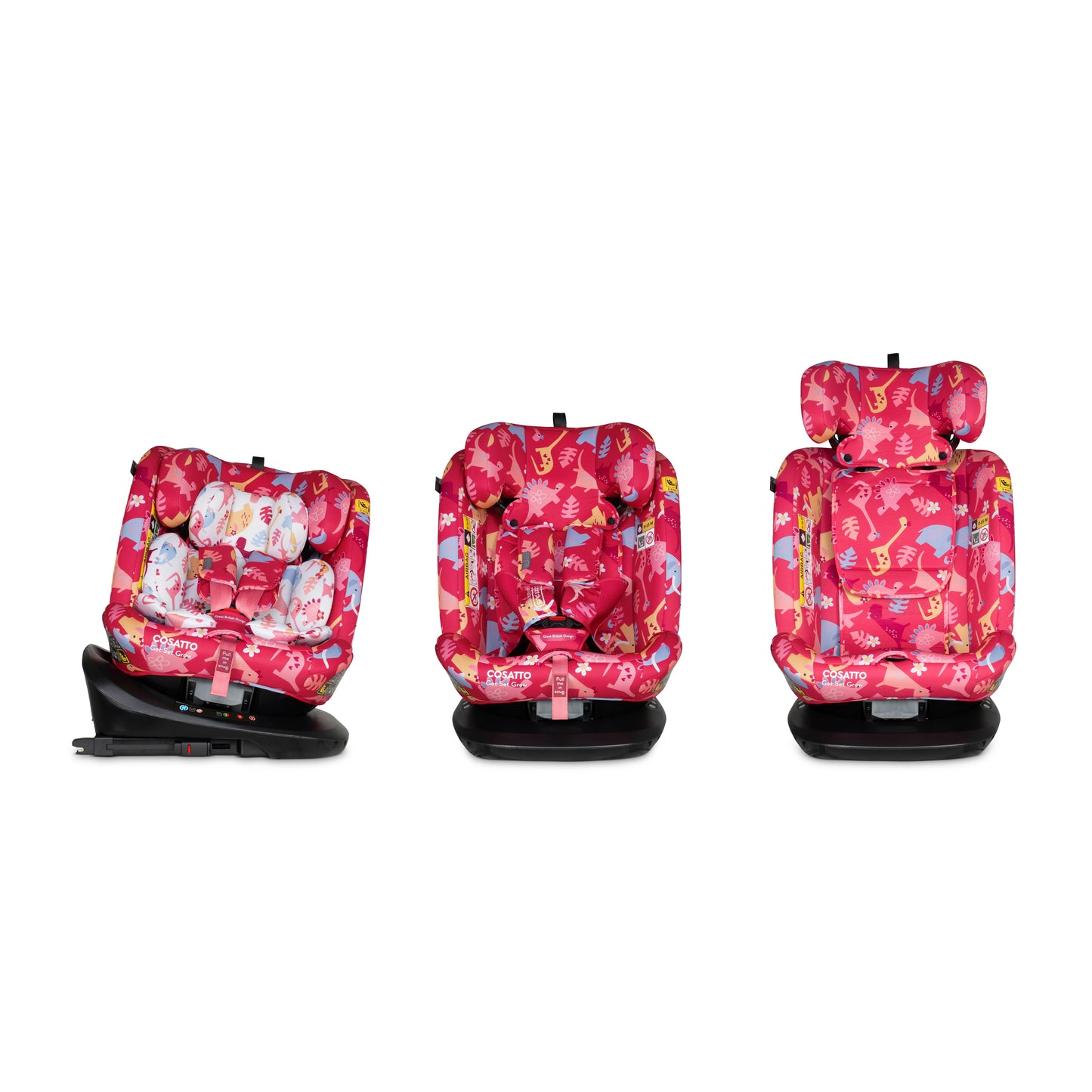 Cosatto Get Set Grow i-Size Car Seat Dino Delite * JUNE OFFER