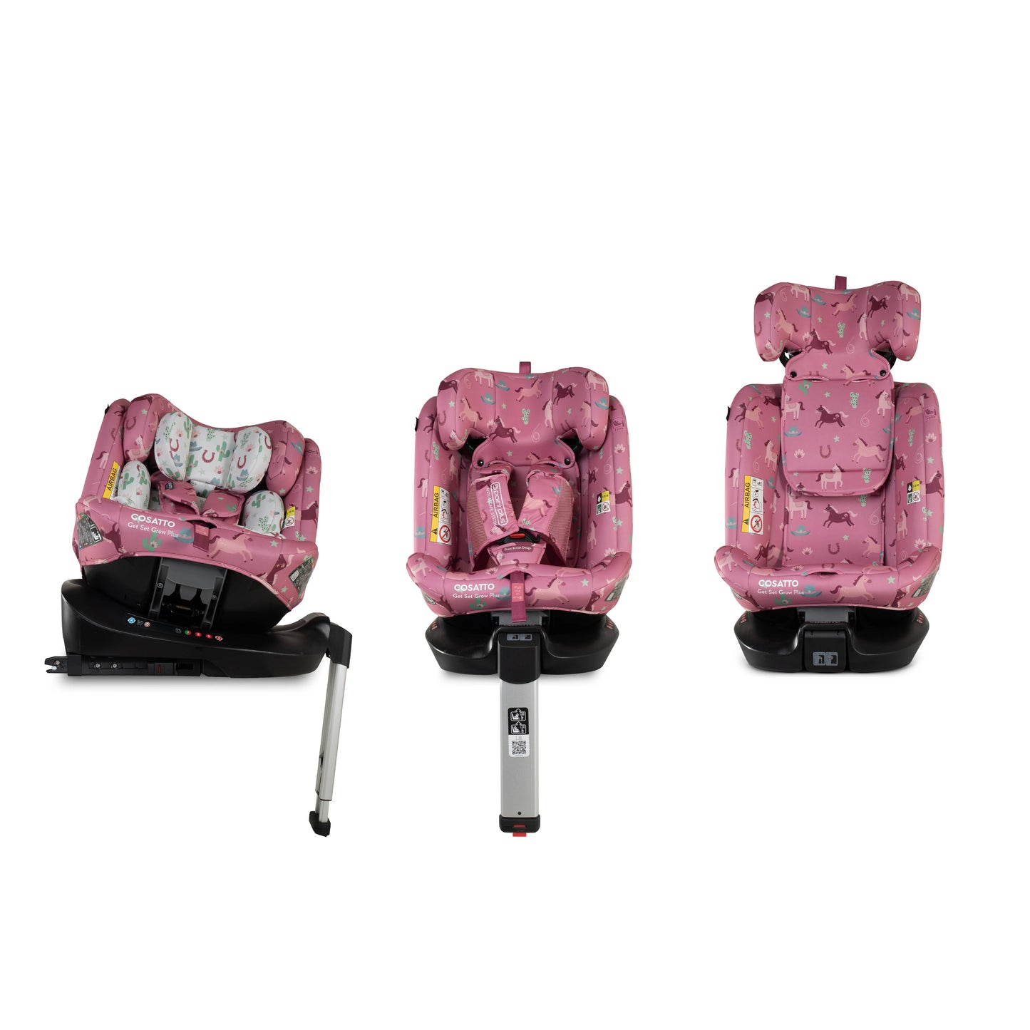 Cosatto Get Set Grow Plus i-Size 360 Car Seat - Pony Party * PRE ORDER END JUNE