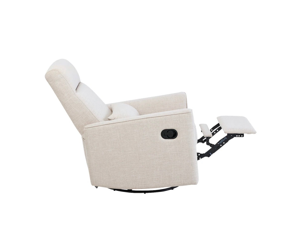Tutti Bambini Paige Recliner Glider Nursery Chair ~ Egg shell