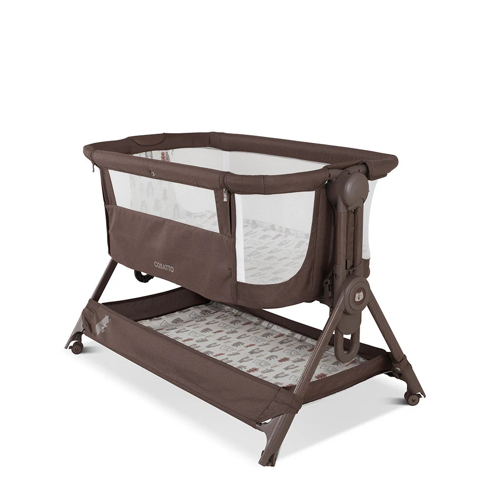 Cosatto Close to Me Folding Bedside Crib Bear Hug