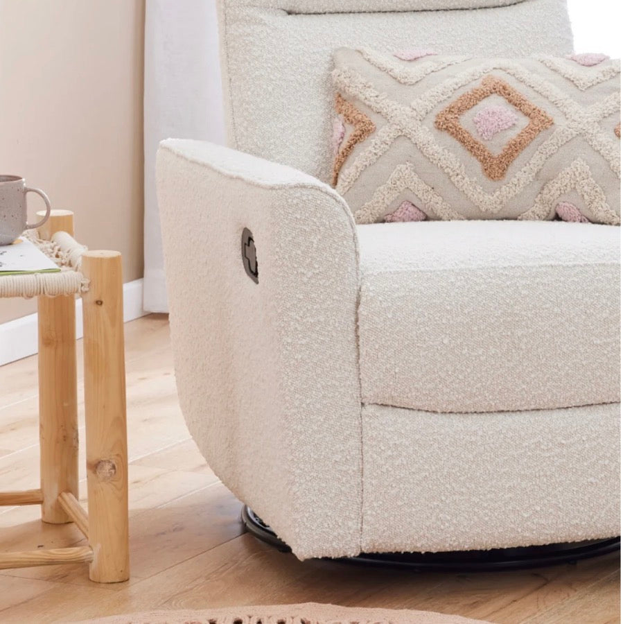 Tutti Bambini Paige Recliner Glider by Nursery Chair ~ Vanilla Boucle