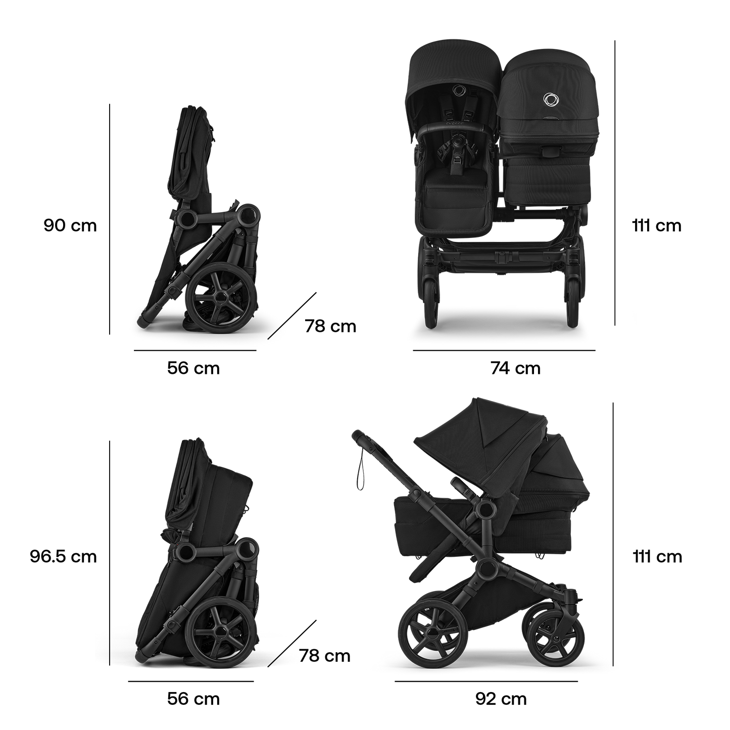 Bugaboo Donkey 6 2-in-1 pushchair Heritage Black