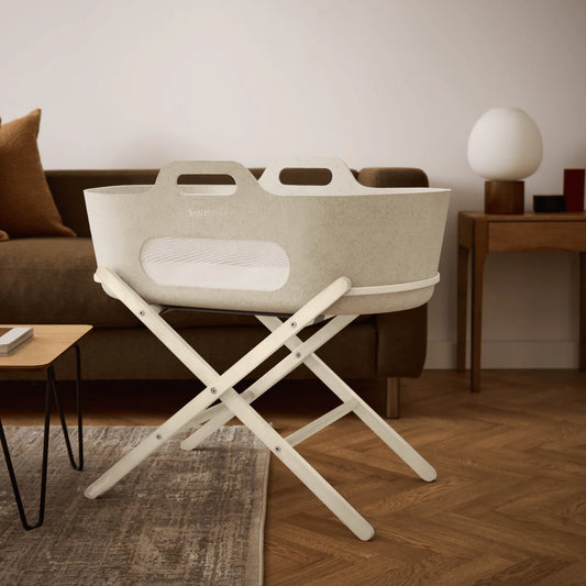 SnuzBaskit Barley Moses Basket & Cashmere Stand