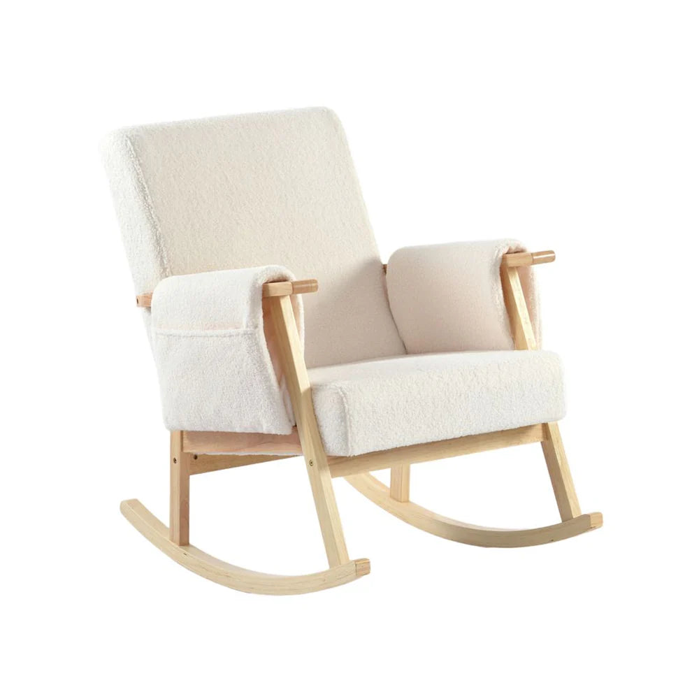 Bebe & Beyond Storyteller Nursing Chair – Off-White Teddy