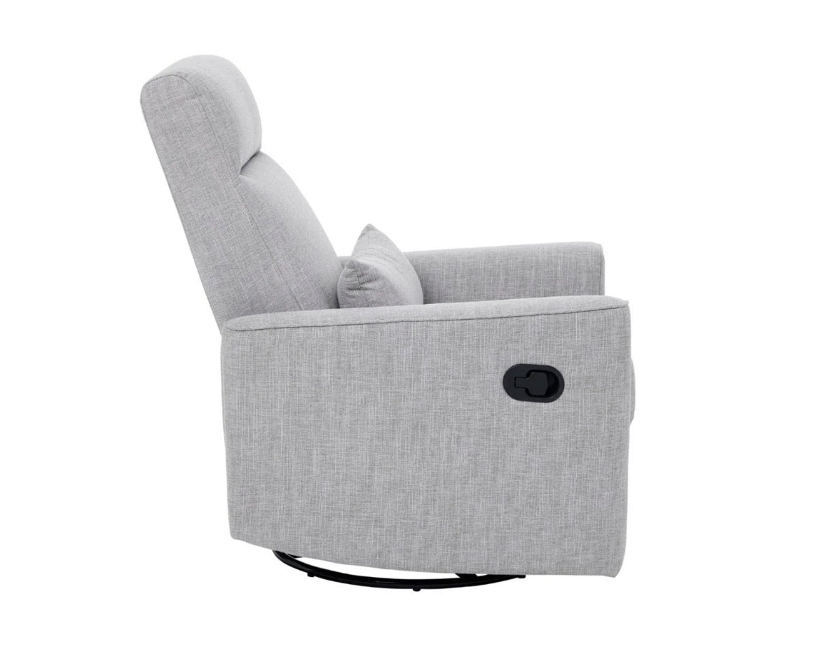 Tutti Bambini Paige Recliner Glider Nursery Chair ~ pure grey