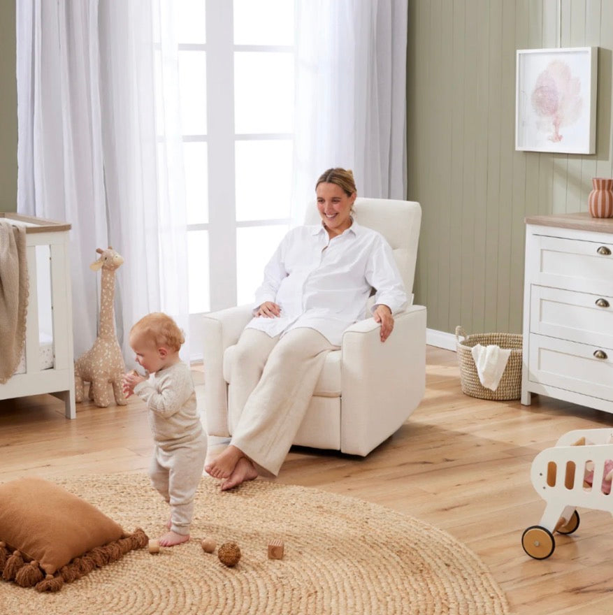 Tutti Bambini Paige Recliner Glider by Nursery Chair ~ Sea Shell