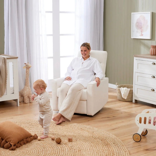 Tutti Bambini Paige Recliner Glider by Nursery Chair ~ Sea Shell