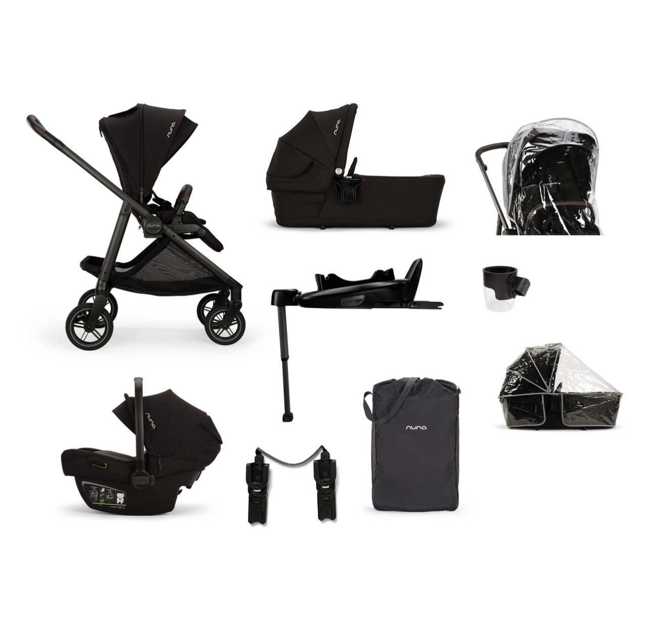 Nuna SWIV + PIPA NEXT Travel System Bundle - Caviar