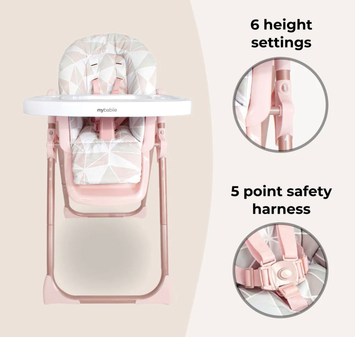 Samantha Faiers Rose Gold  Premium Highchair