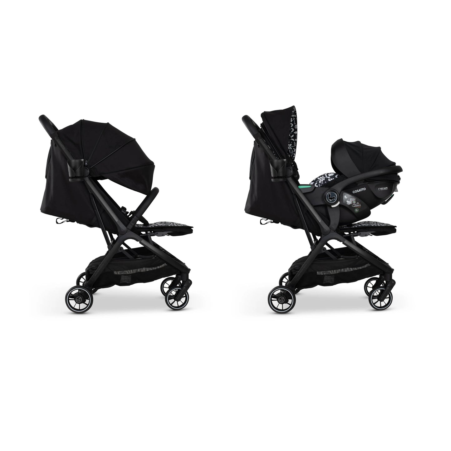Cosatto Woosh City Recline Car Seat Bundle Silhouette