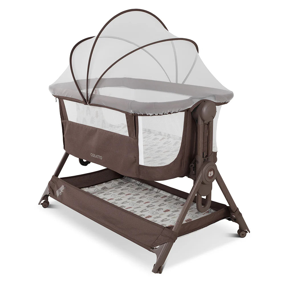 Cosatto Close to Me Folding Bedside Crib Bear Hug