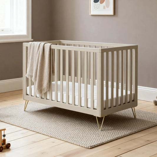 Babymore Kimi cot bed - Cashmere *JUNE OFFER