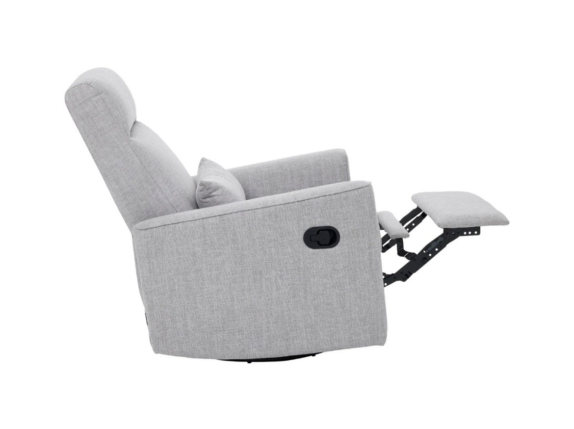 Tutti Bambini Paige Recliner Glider Nursery Chair ~ pure grey