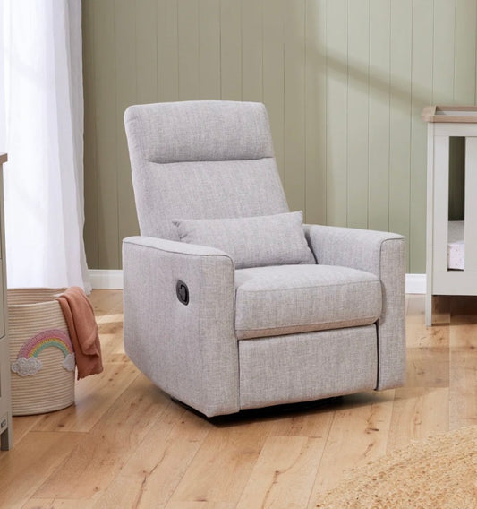 Tutti Bambini Paige Recliner Glider Nursery Chair ~ pure grey