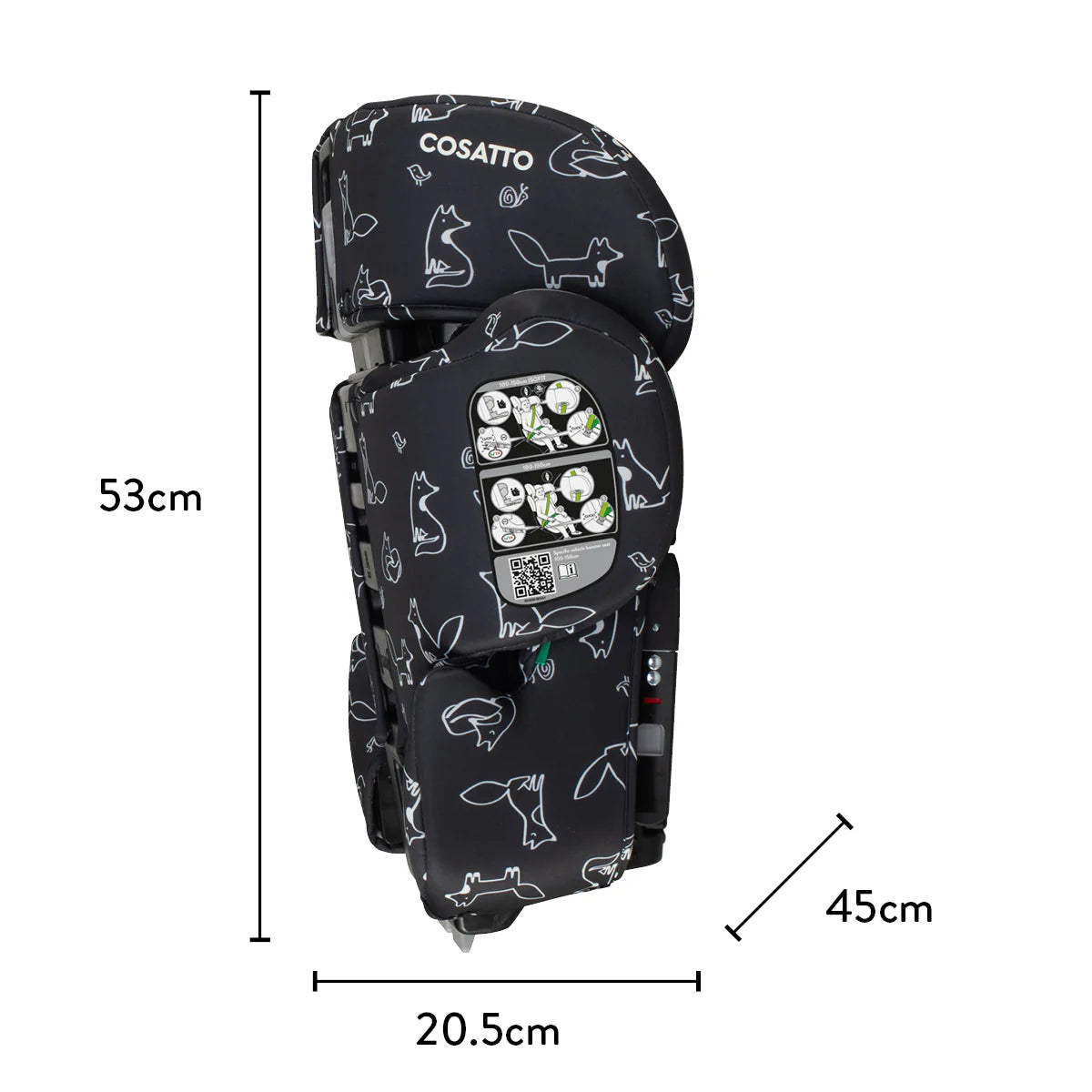 Cosatto Ninja i-Go R129 Travel Car Seat Foxed *JUNE OFFER