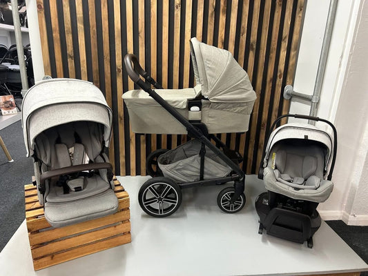 Nuna MIXX Next + PIPA Next Generation Travel System Bundle - Mineral with Hazlewood ~ ex display ~ Birmingham store