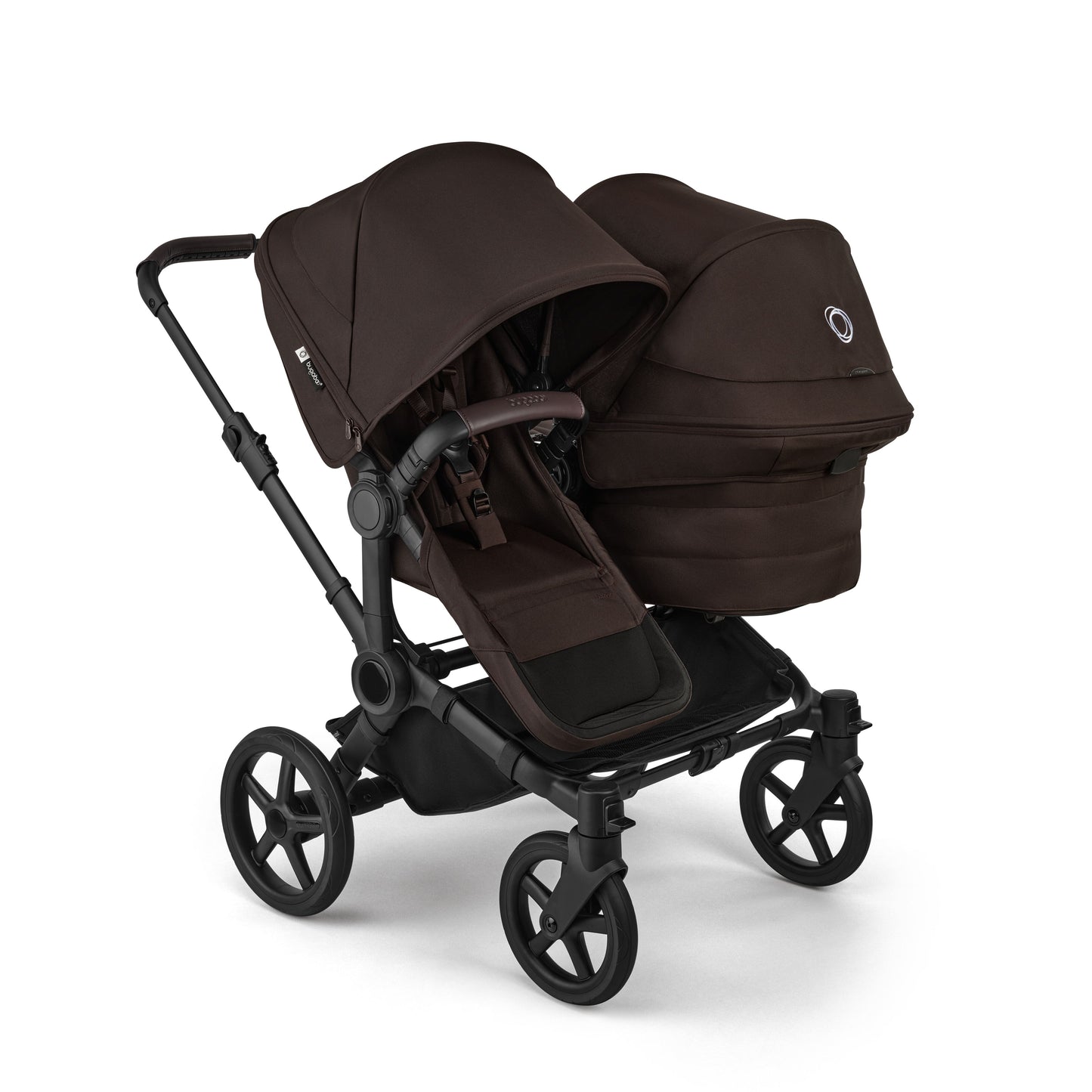 Bugaboo Donkey 6 Double Ultimate Newborn Bundle Cocoa Brown