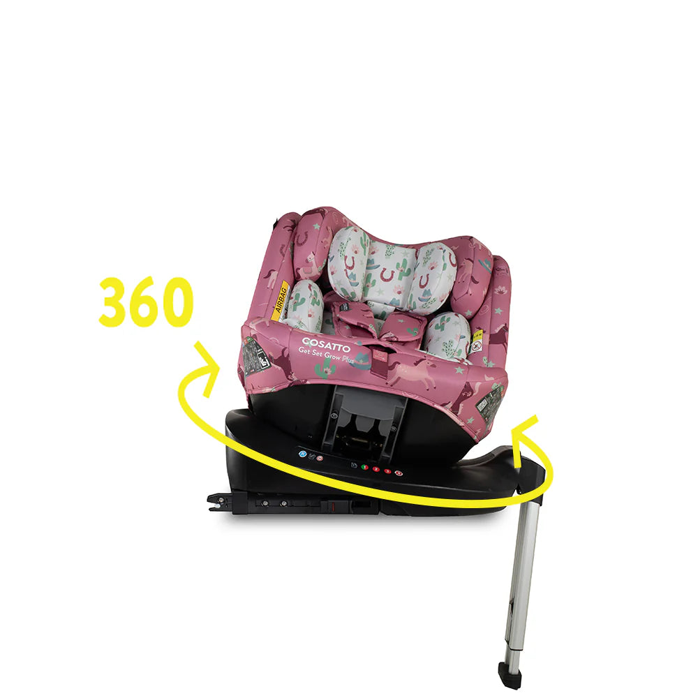 Cosatto Get Set Grow Plus i-Size 360 Car Seat - Pony Party * PRE ORDER END JUNE