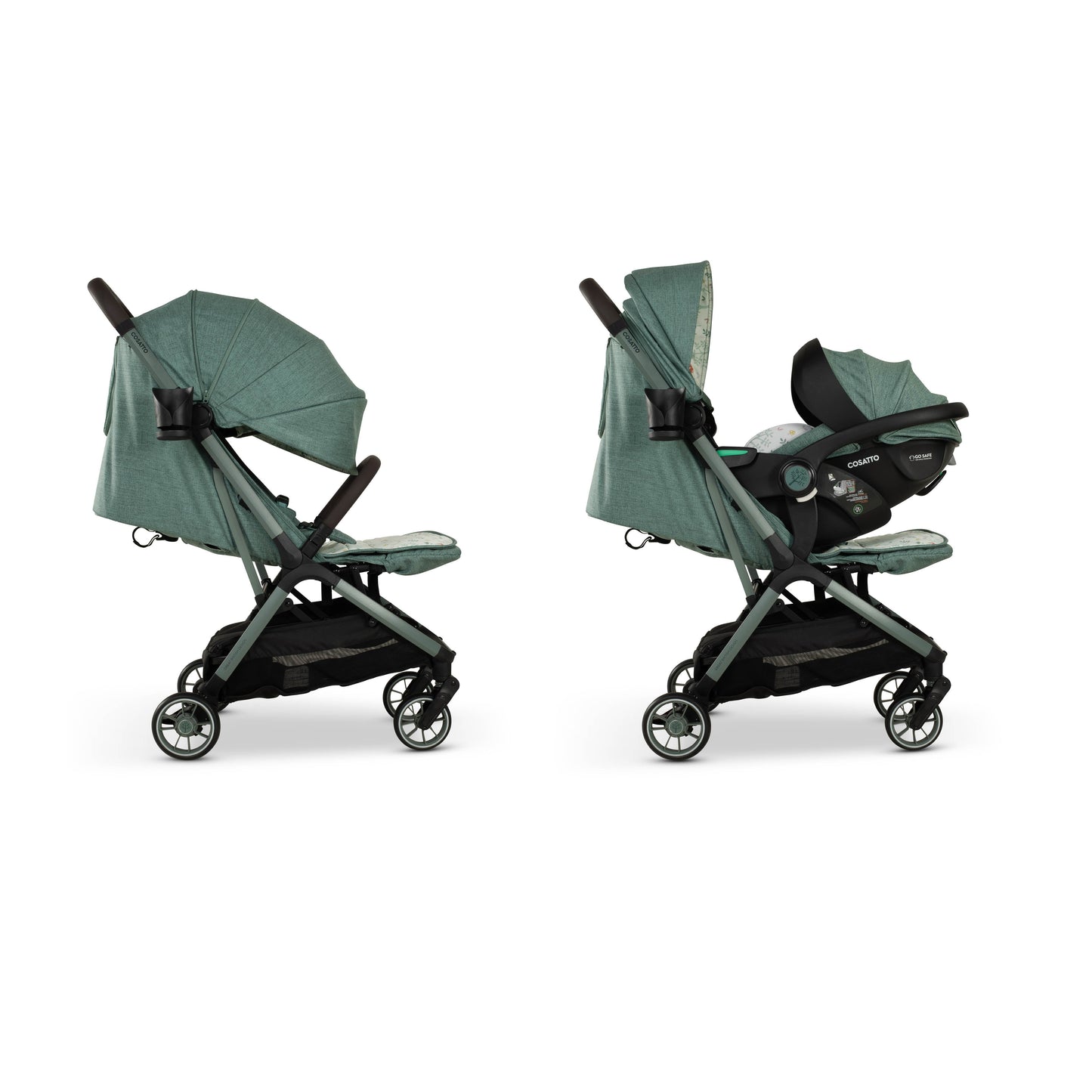 Cosatto Woosh City Recline Car Seat Bundle Meadow
