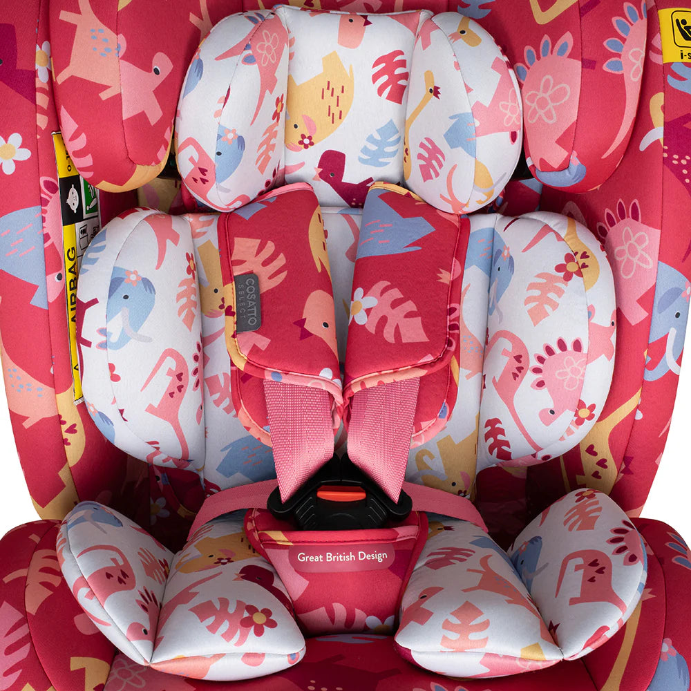 Cosatto Get Set Grow i-Size Car Seat Dino Delite * JUNE OFFER
