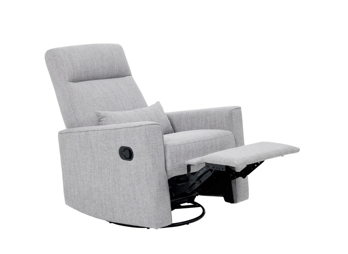Tutti Bambini Paige Recliner Glider Nursery Chair ~ pure grey