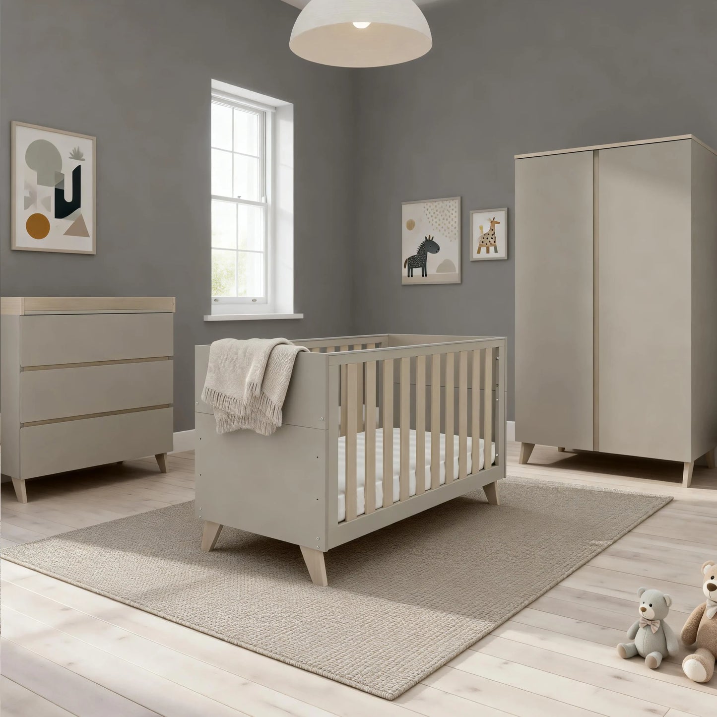 Babymore Dante 3 piece Nursery Room set -Cashmere *JUNE OFFER