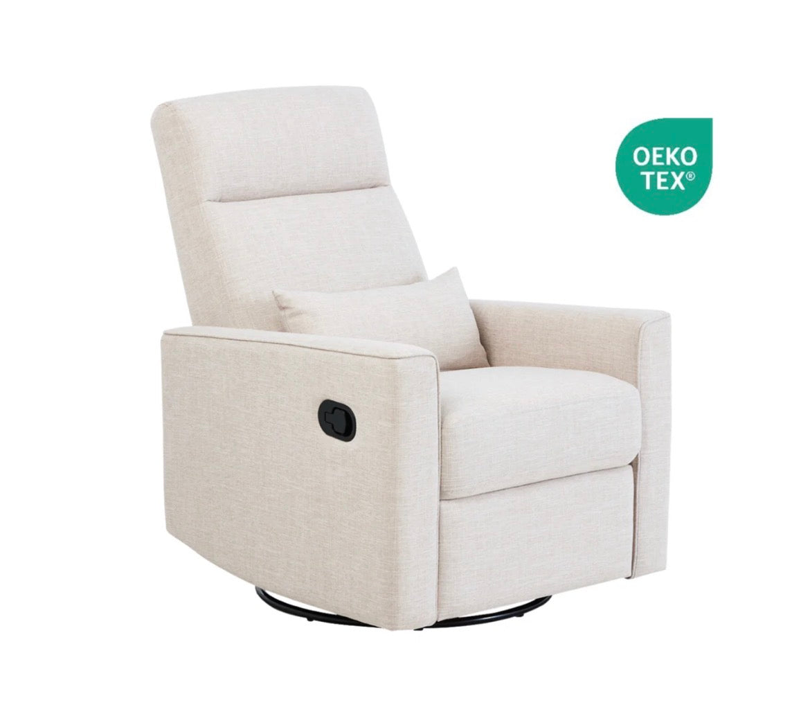 Tutti Bambini Paige Recliner Glider Nursery Chair ~ Egg shell