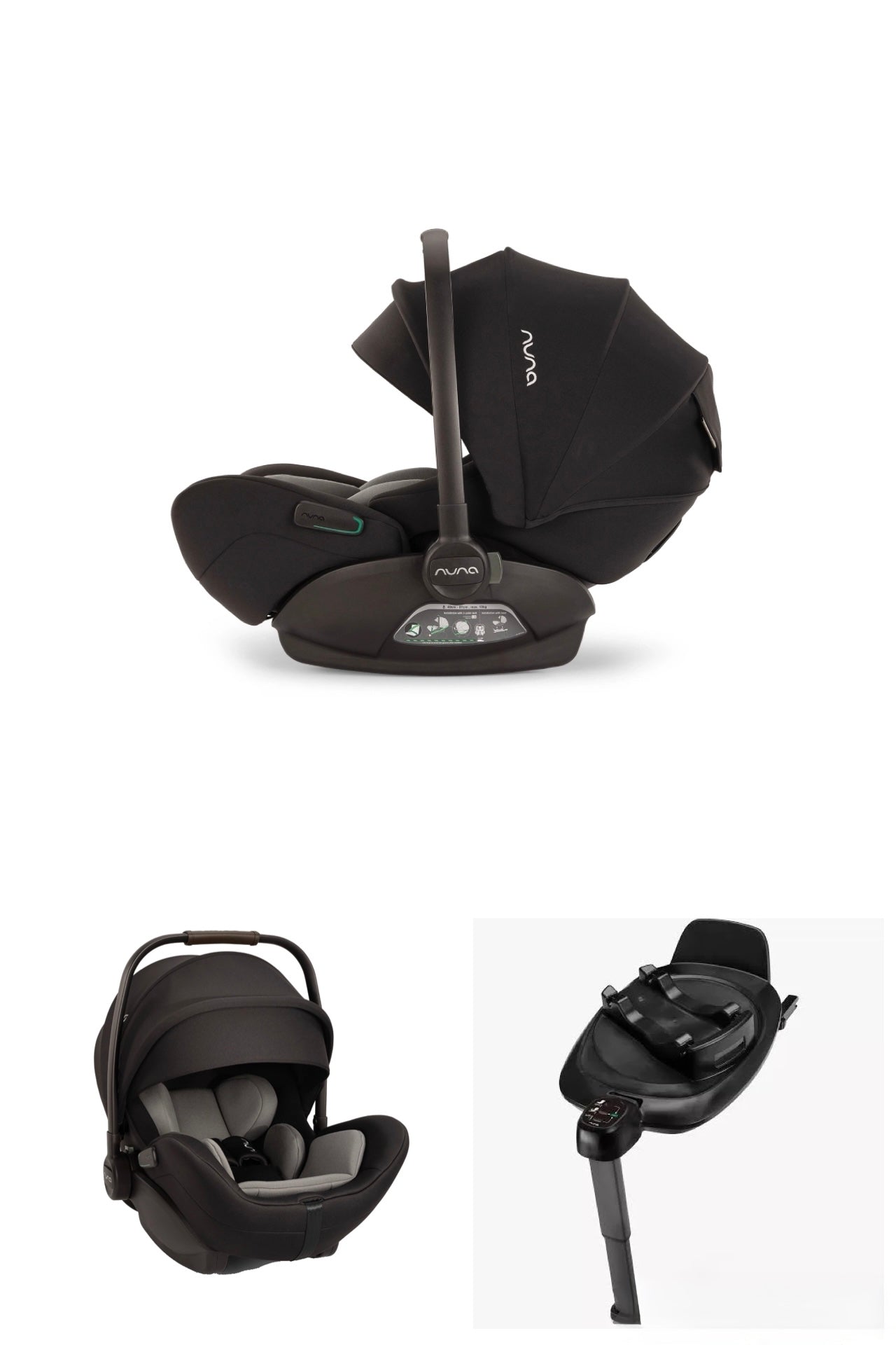 Nuna ARRA FLEX Car Seat and rotating Next base  - Caviar Ex Display