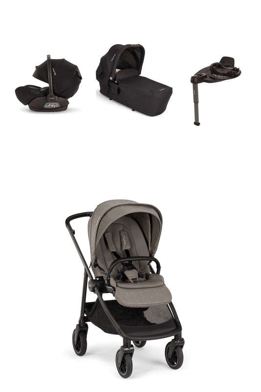 Nuna SWIV +ARRA NEXT Travel System Bundle - Caviar/Granite Open Box