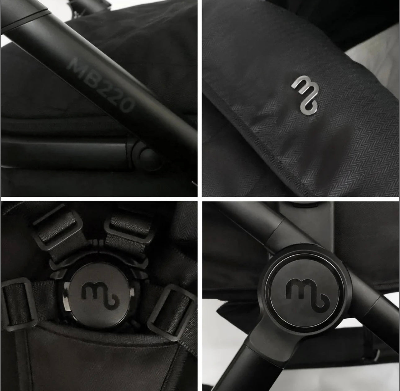 My Babiie MB220 3in1 Travel System with Base Black