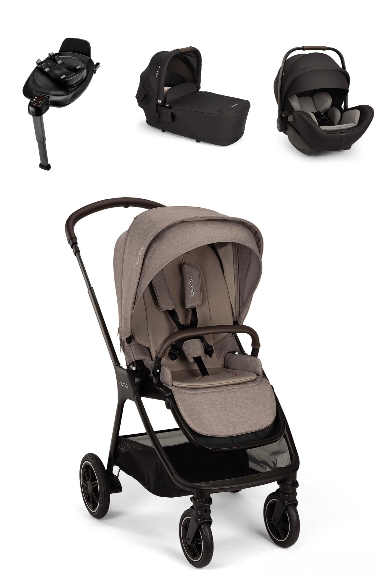 Nuna TRIV Next Cedar Caviar & ARRA Flex & BASE Next Bundle