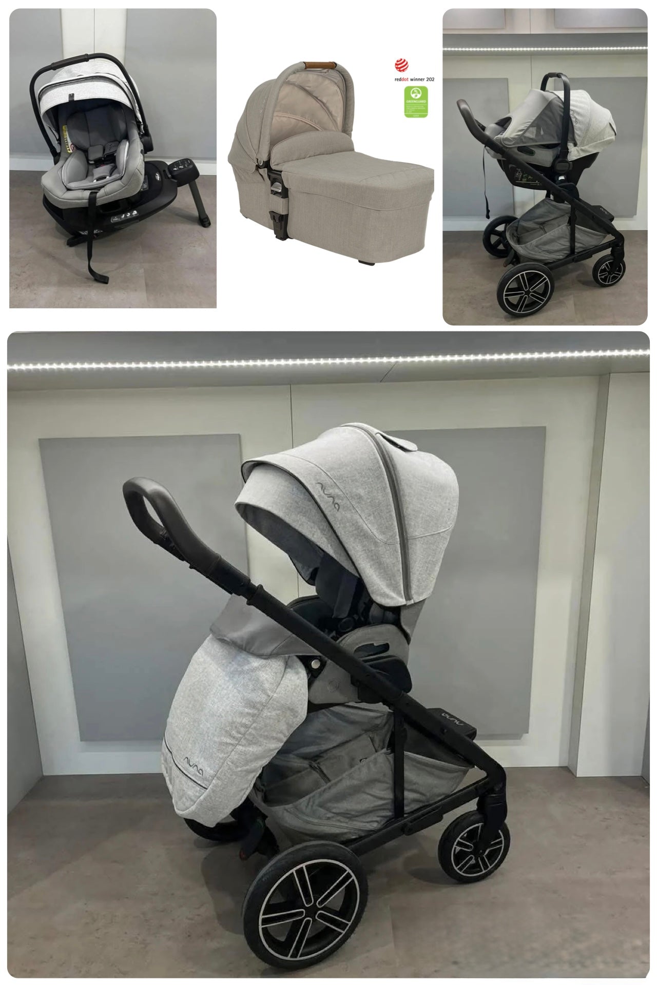 Nuna Mixx Next Generation Pipa Next Bundle - Mineral/Hazlewood