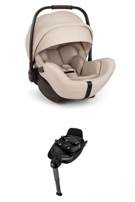 Nuna ARRA FLEX Car Seat and Rotating Next base  Biscotti
