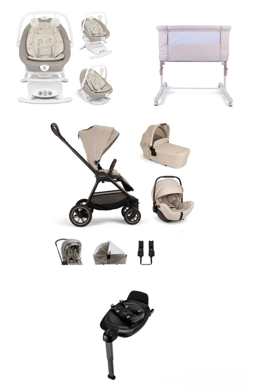 ‘Starry Day Bundle’ Nuna TRIV Next & ARRA Flex & BASE Next Bundle Biscotti, Sansa Cosmo Tan, Red Kite Rockabye