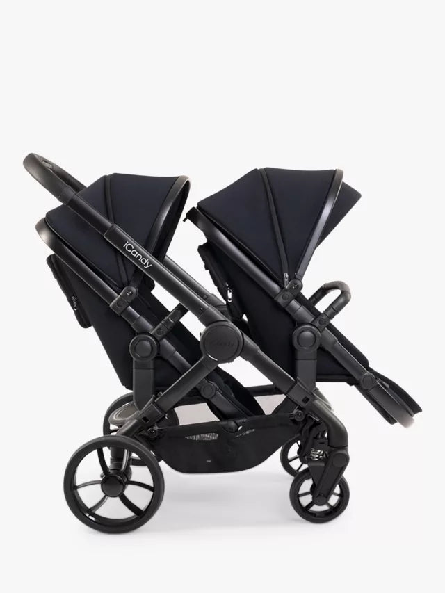 iCandy Peach 7 Twin Pushchair and Carrycot, Black Edition