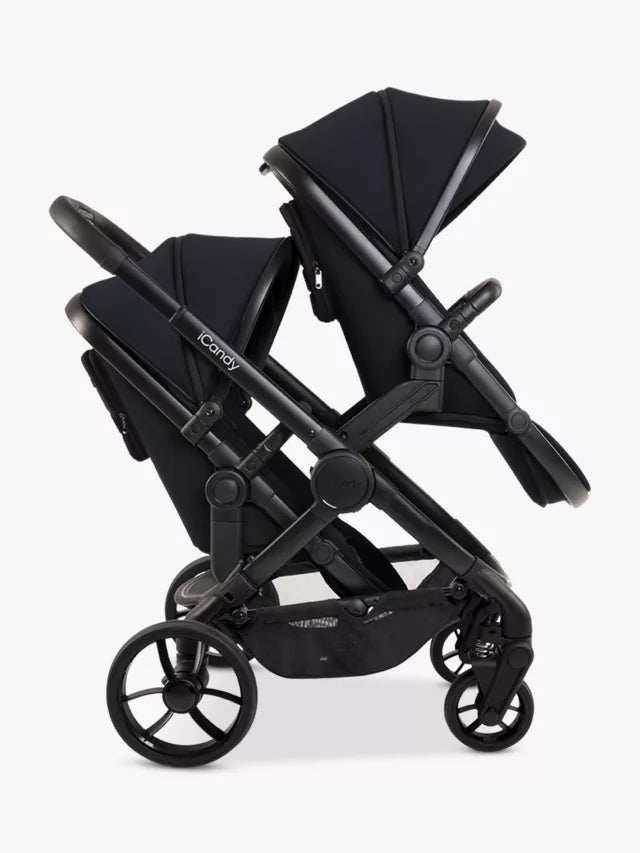 iCandy Peach 7 Twin Pushchair and Carrycot, Black Edition