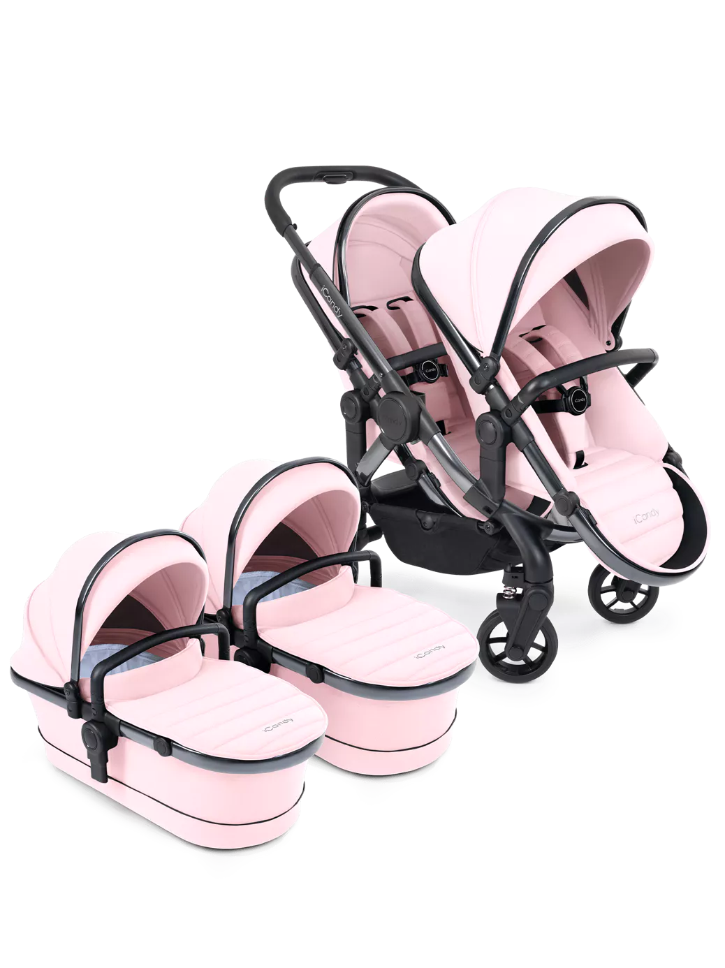 iCandy Peach 7 Twin Pushchair and Carrycot, Blush