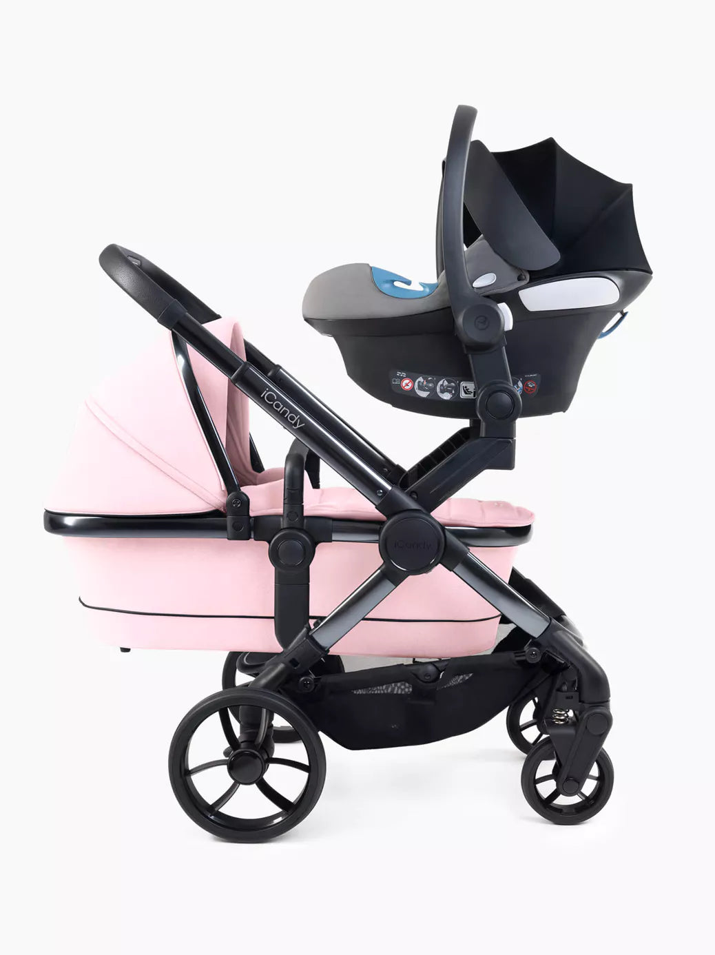 iCandy Peach 7 Twin Pushchair and Carrycot, Blush