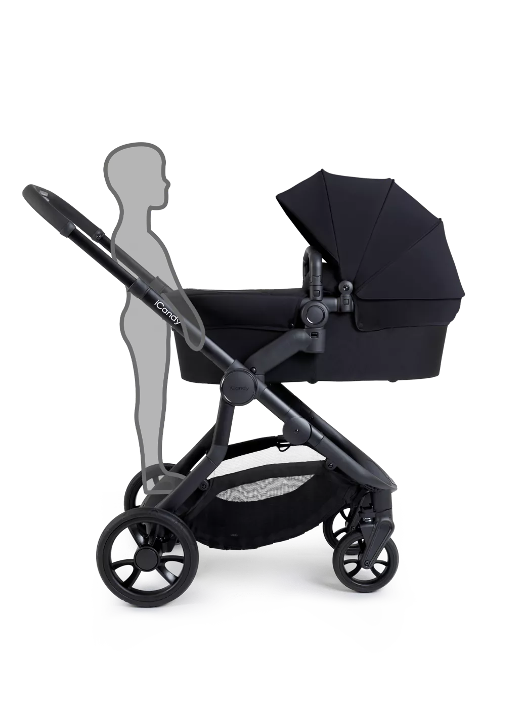 Orange 4 Double Pushchair Bundle Jet Black Edition