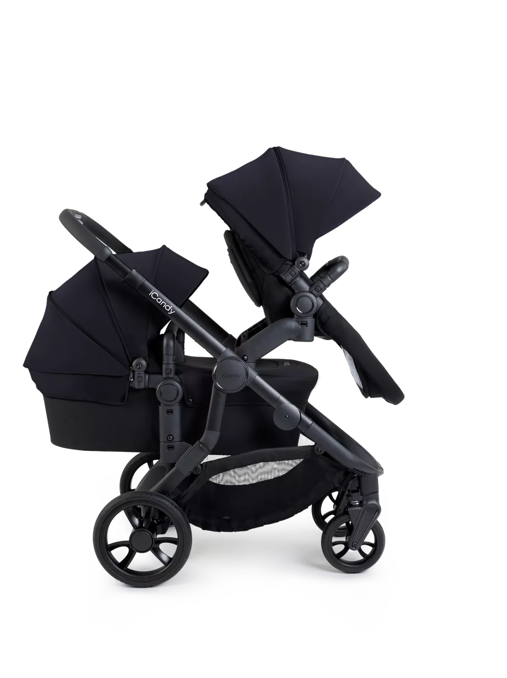 Orange 4 Double Pushchair Bundle Jet Black Edition