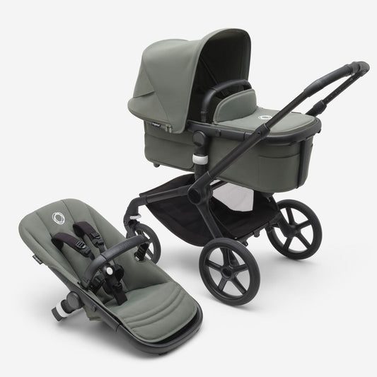 Bugaboo Fox 5 carrycot and seat pushchair Forest Green