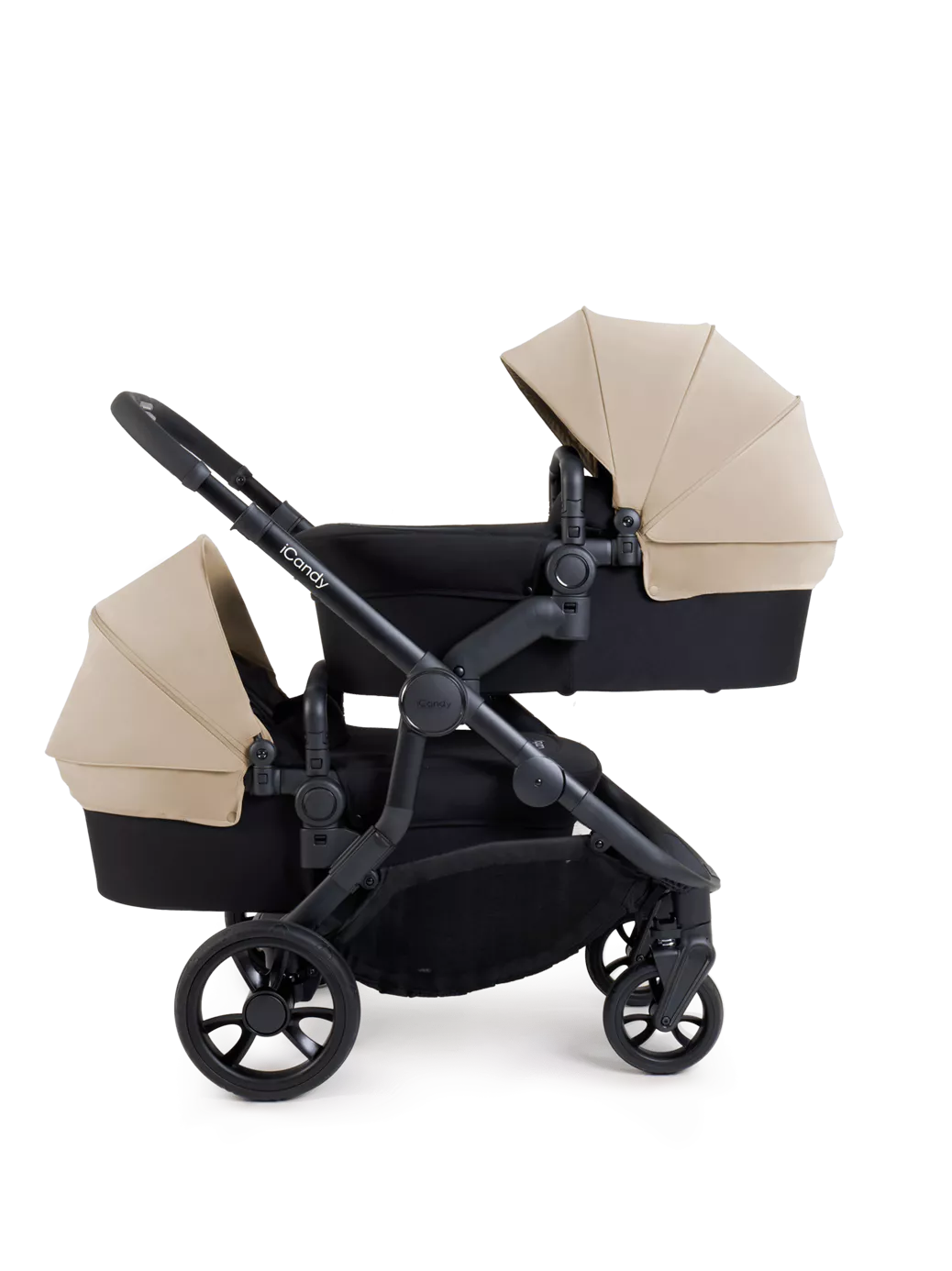 Orange 4 Twin Pushchair Bundle Jet Latte