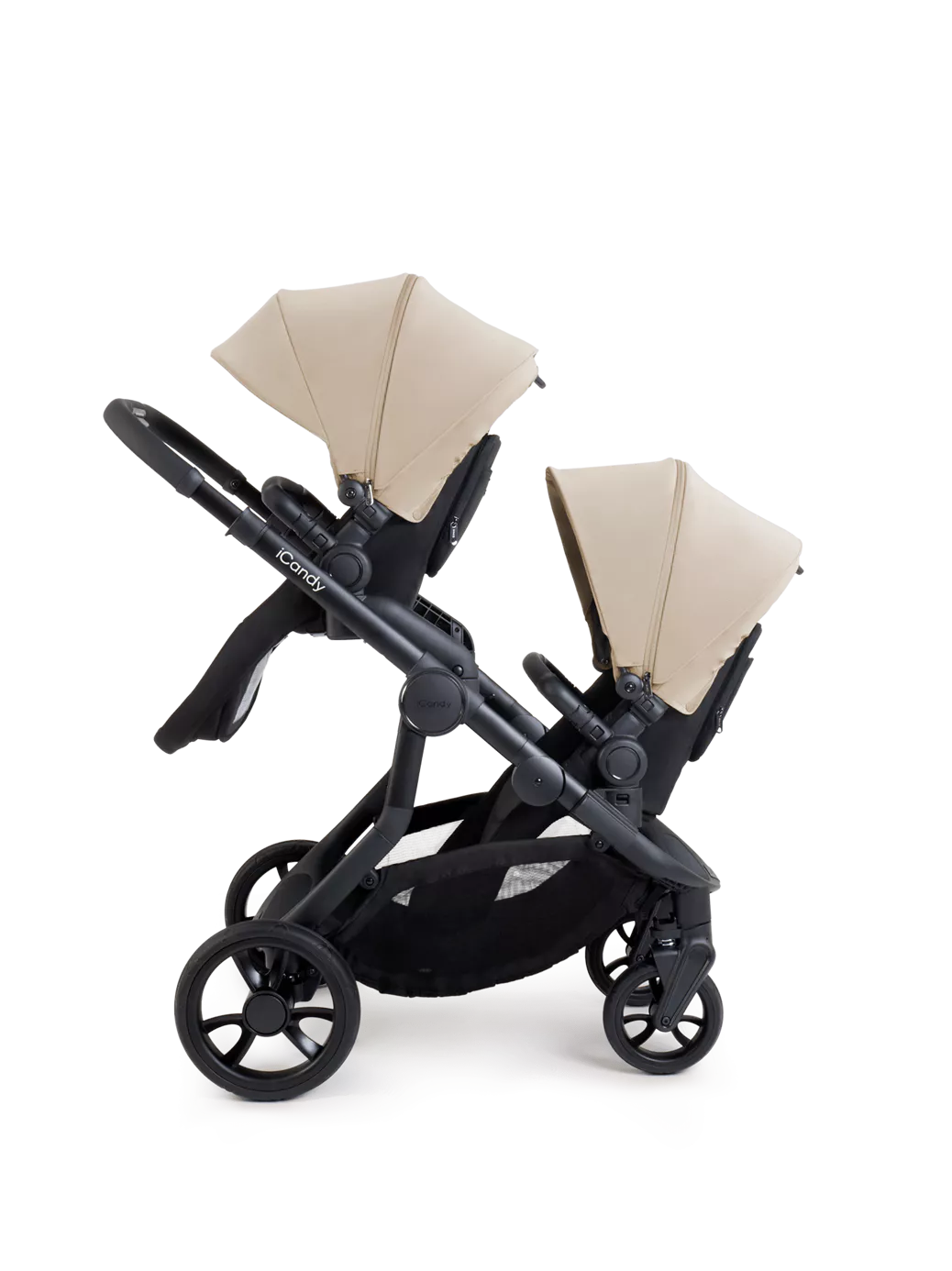 Orange 4 Twin Pushchair Bundle Jet Latte