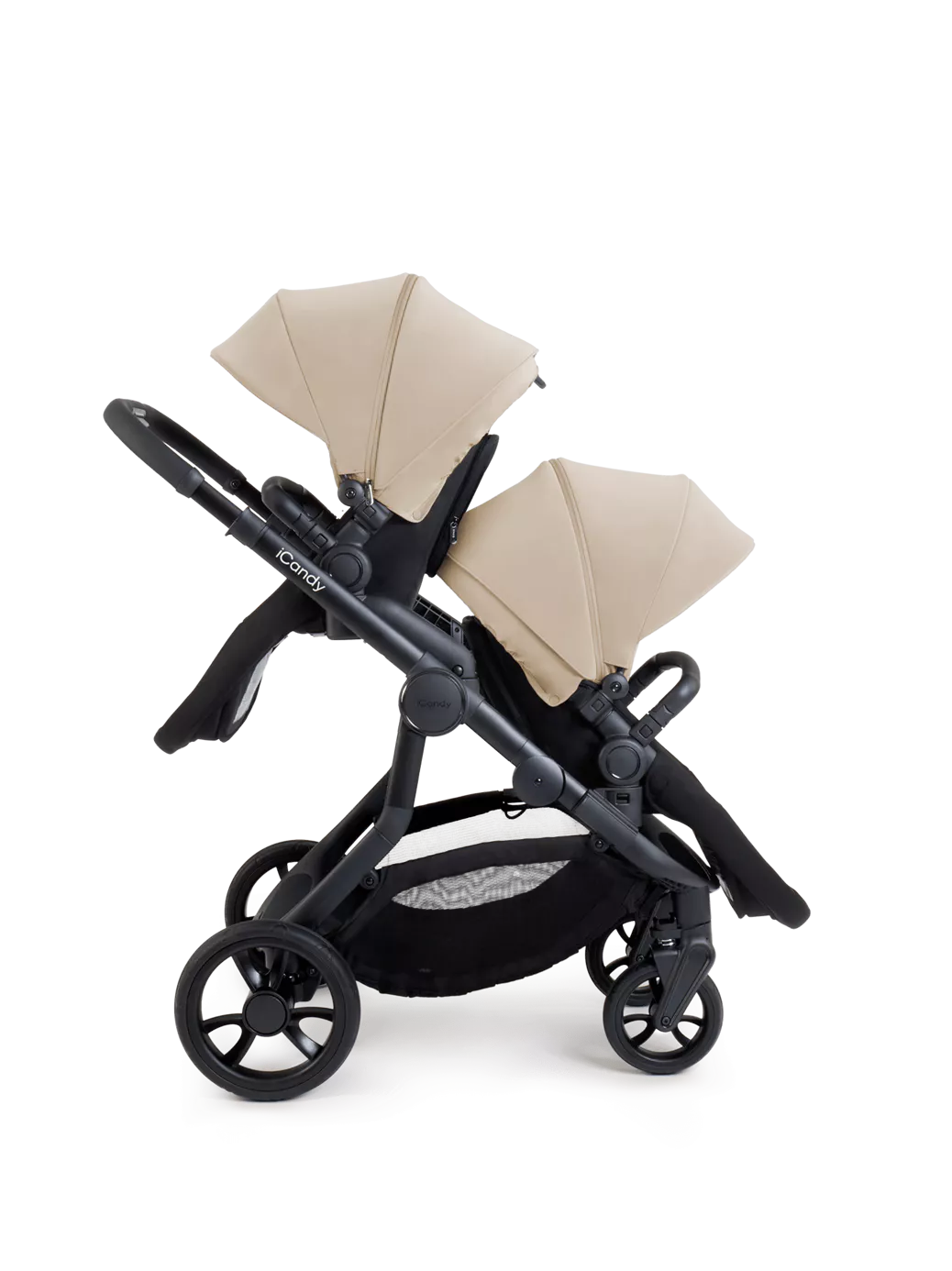 Orange 4 Twin Pushchair Bundle Jet Latte