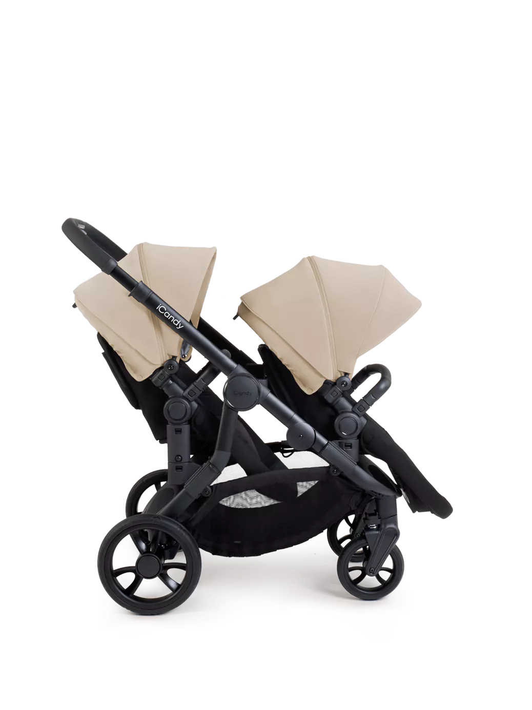 Orange 4 Twin Pushchair Bundle Jet Latte