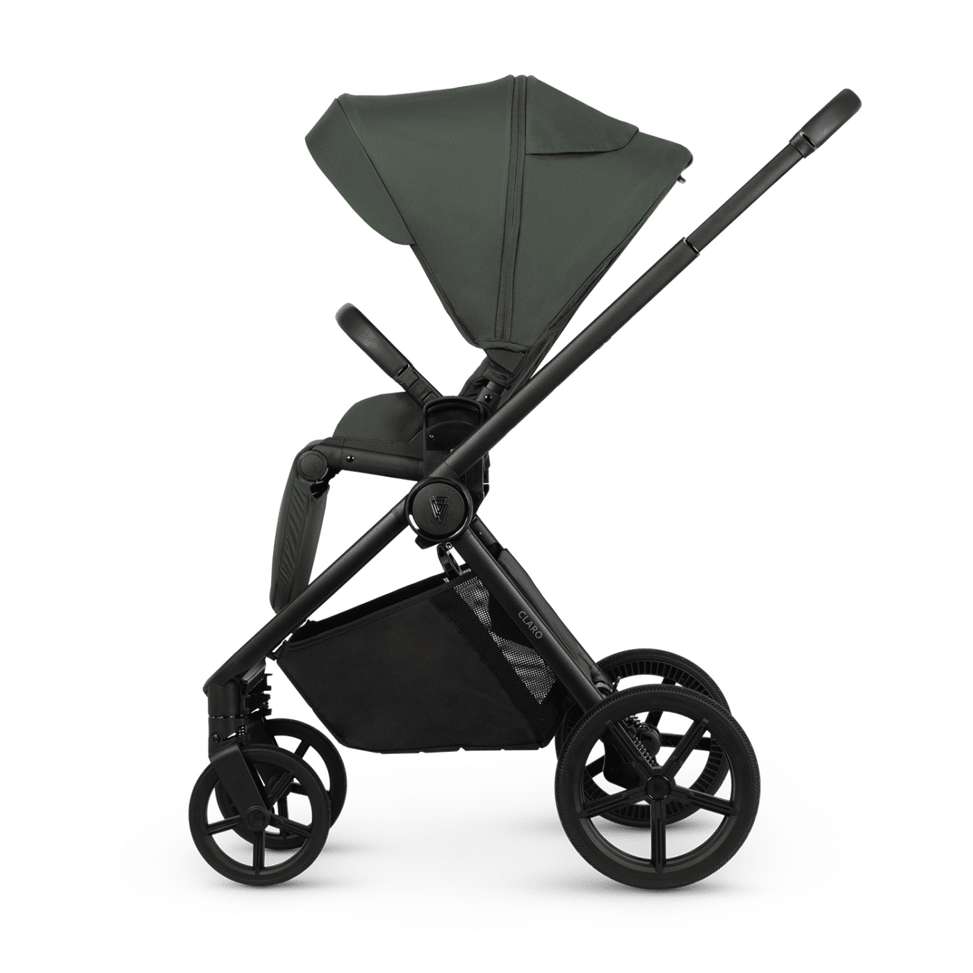 Venicci Claro 3-in-1 Travel System Bundle With Pushchair, Carrycot And Engo Car Seat Forest