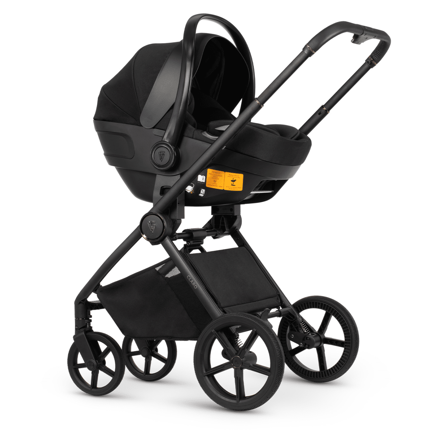 Venicci Claro 3-in-1 Travel System Bundle With Pushchair, Carrycot And Engo Car Seat Forest