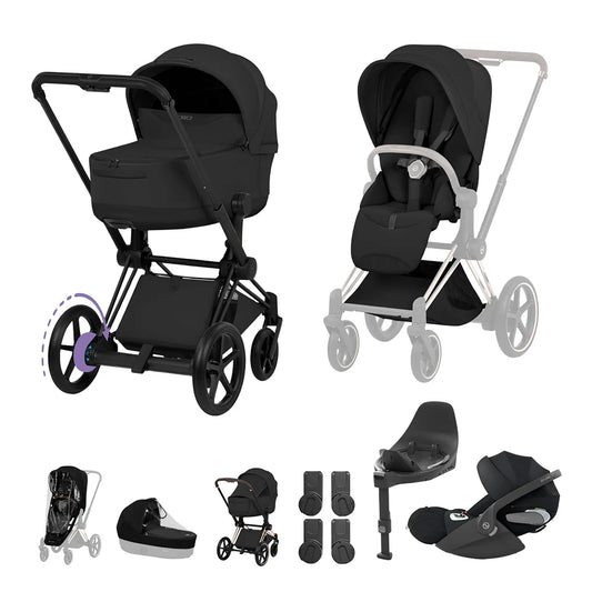 Cybex e-Priam Ultimate Bundle - Style Collection Sepia Black Matt Black